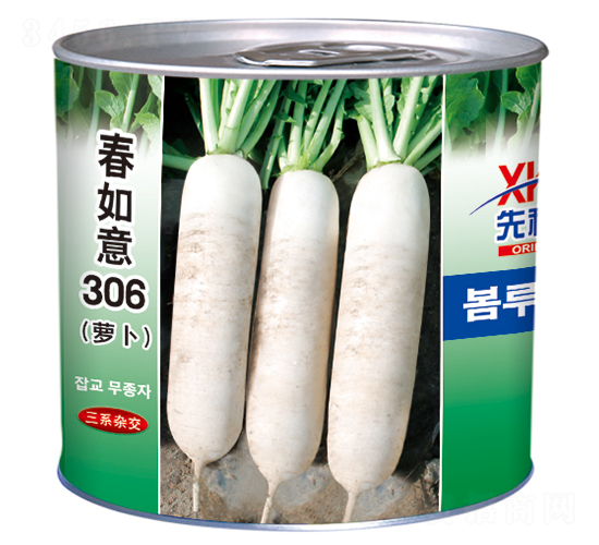 春如意306（罐）-白蘿卜種子-祥瑞達(dá)