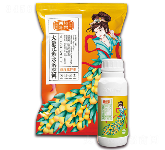 懸浮高鉀型大量元素水溶肥料100-80-320+TE-西施葉果