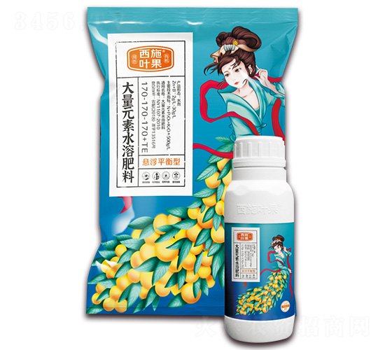 懸浮平衡型大量元素水溶肥料170-170-170+TE（組合裝）-西施葉果