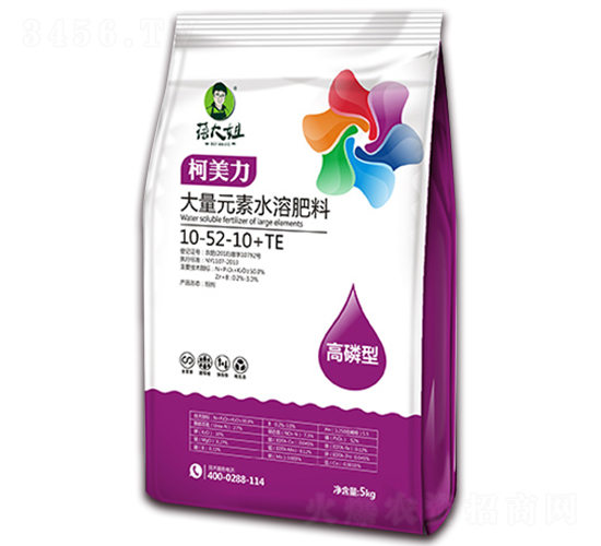 高磷型大量元素水溶肥料10-52-10+TE-柯美力-蓓大姐