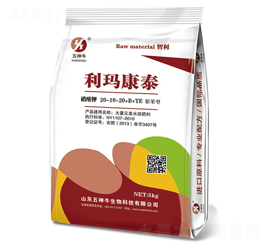 硝酸鉀20-10-20+B+TE-利瑪康泰-五神牛