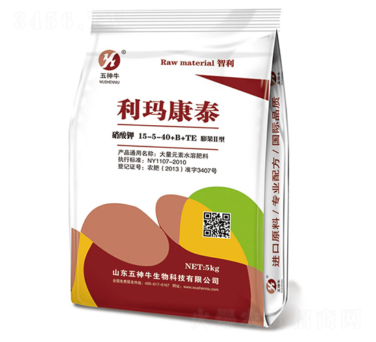 5kg硝酸鉀15-5-40+B+TE-利瑪康泰-五神牛