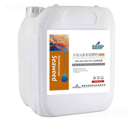 高氮型大量元素水溶肥料300-100-100+TE+150有機質(zhì)-美嘉果園-康菲生物